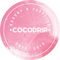 En rosa färg på logotypen för vårt onlinebageri som representerar vår verksamhet Cocodrip