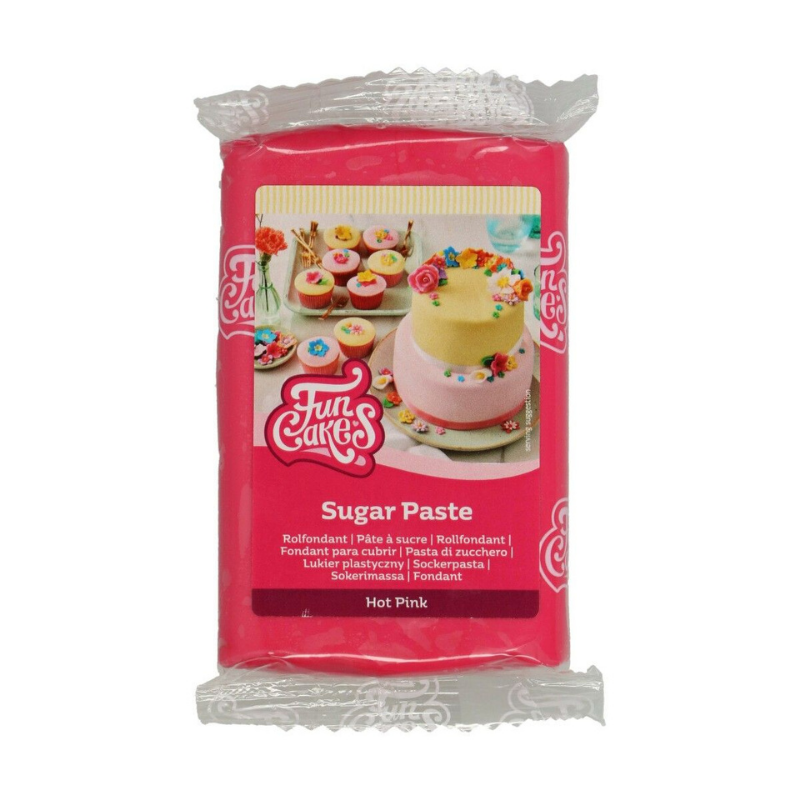 Sockerpasta FunCakes Hot Pink 250g-Cocodrip - Tårta och Baktillbehör