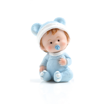 Tårtdekoration Babyfigur Blå-Cocodrip - Tårta &amp; Baktillbehör