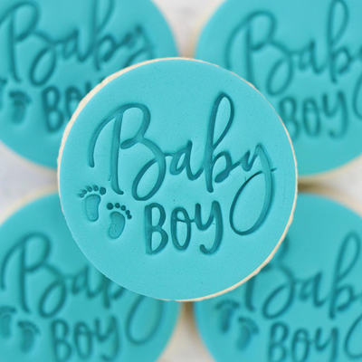 Baby Boy Cookie Cupcake Embosser – Sweet Stamp-Cocodrip - Tårta och Baktillbehör