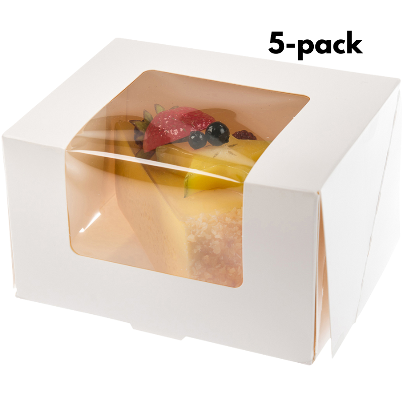 Bakelsekartong 14x11x8 – 5-Pack-Cocodrip - Tårta och Baktillbehör