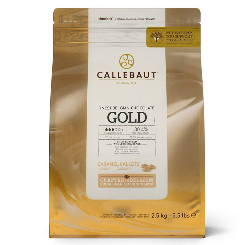 Chokladknappar Gold Karamell – Callebaut 2,5 Kg-Cocodrip - Tårta och Baktillbehör
