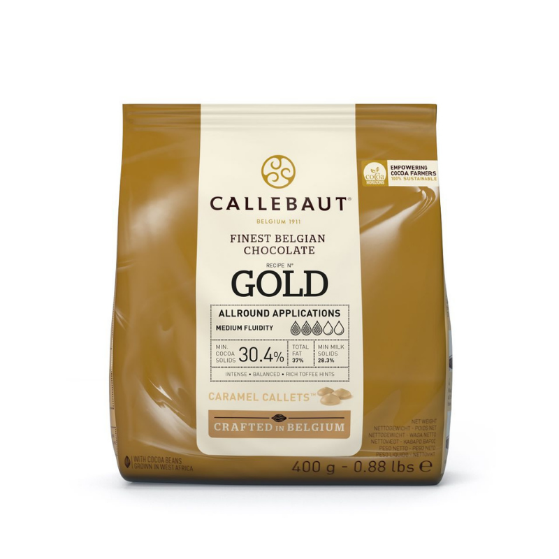 Chokladknappar Gold Karamell - Callebaut 400g-Cocodrip - Tårta och Baktillbehör