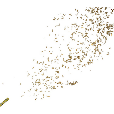 Confetti Shooter Gold – Guld 60cm-Cocodrip - Tårta och Baktillbehör