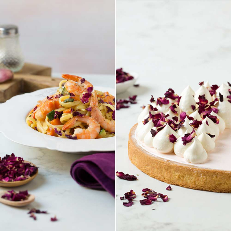 Ätbara Blomblad Ros - Decora-Cocodrip - Tårta och Baktillbehör