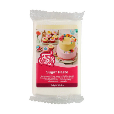 Sockerpasta FunCakes Bright White 250g-Cocodrip - Tårta och Baktillbehör