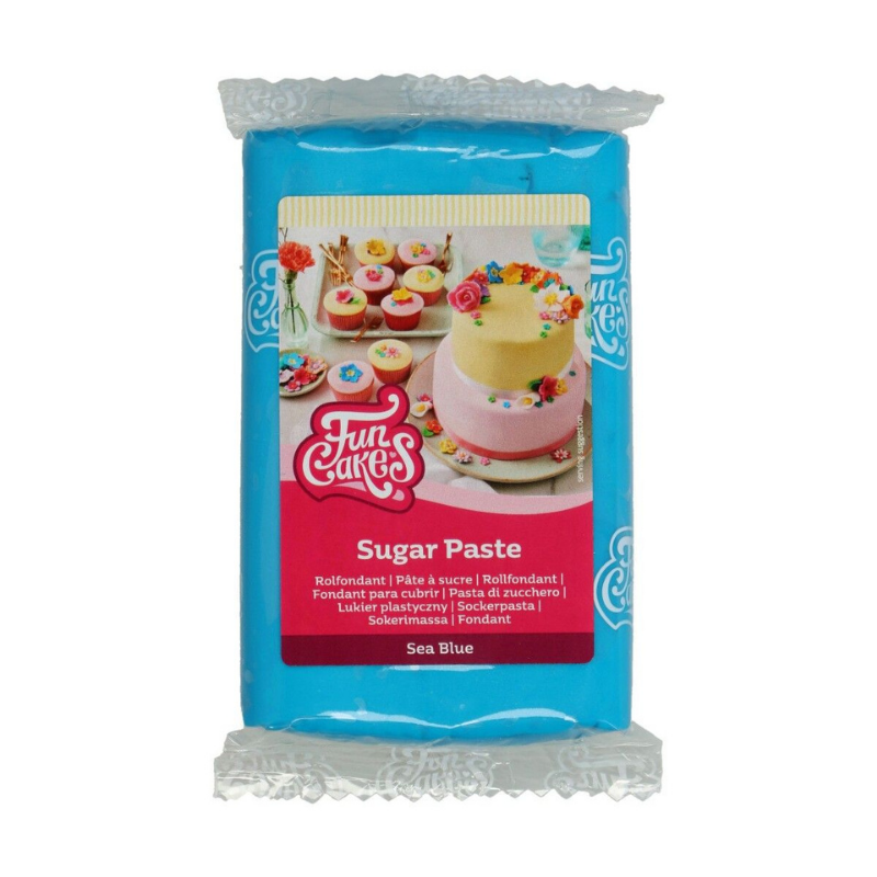 Sockerpasta FunCakes Sea Blue 250g-Cocodrip - Tårta och Baktillbehör