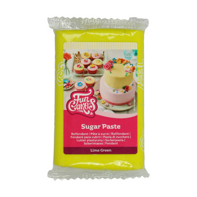 Sockerpasta FunCakes Lime Green 250g-Cocodrip - Tårta och Baktillbehör