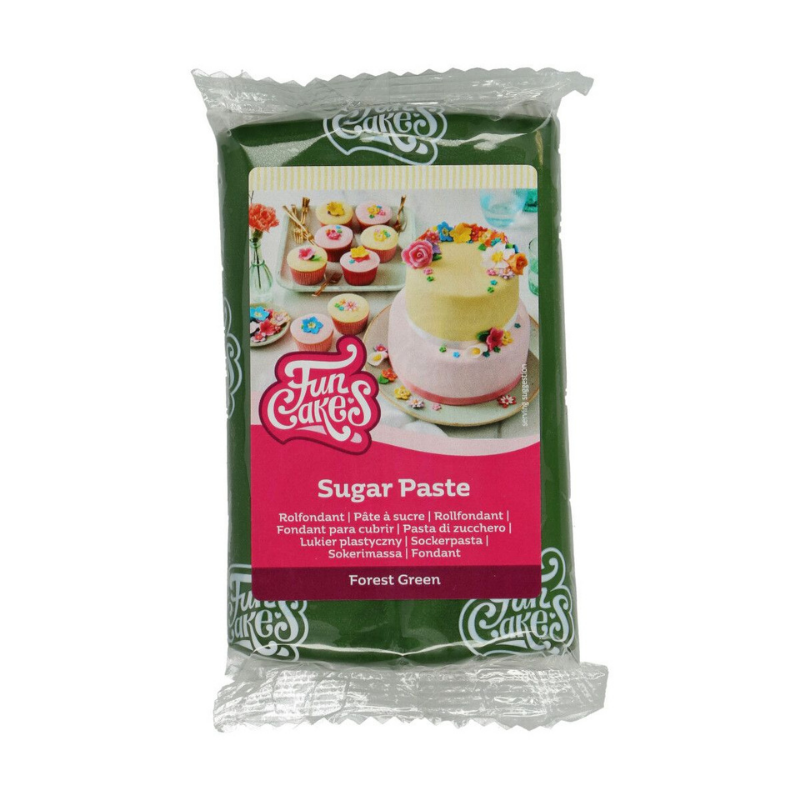 Sockerpasta FunCakes Forest Green 250g-Cocodrip - Tårta och Baktillbehör
