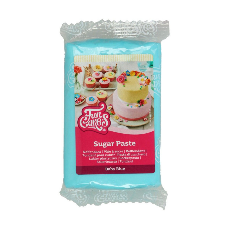 Sockerpasta FunCakes Baby Blue 250g-Cocodrip - Tårta och Baktillbehör