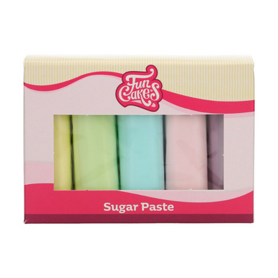Sockerpasta FunCakes - Multipack Pastellfärger-Cocodrip - Tårta och Baktillbehör