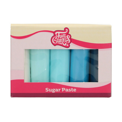 Sockerpasta FunCakes - Multipack Blå-Cocodrip - Tårta och Baktillbehör