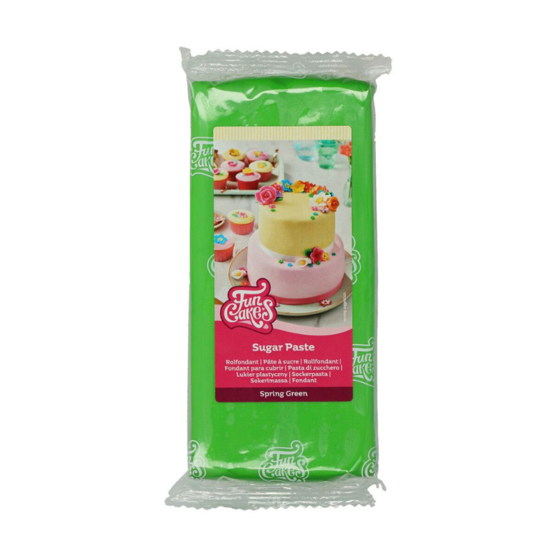 Sockerpasta FunCakes Spring Green 1kg-Cocodrip - Tårta och Baktillbehör