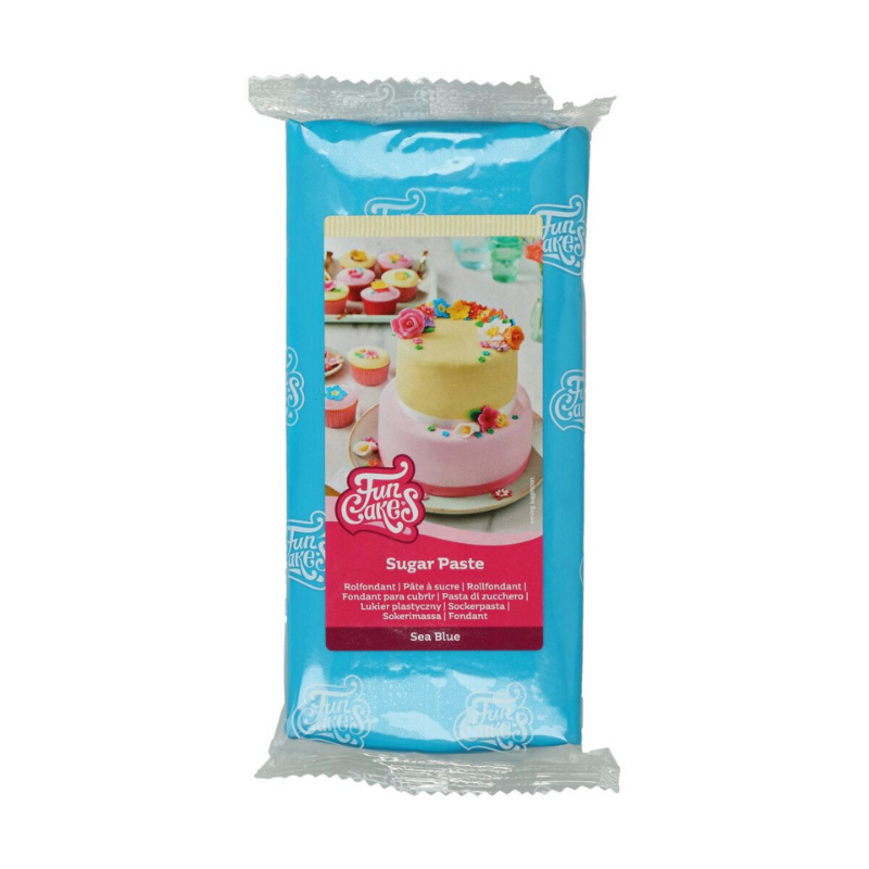 Sockerpasta FunCakes Sea Blue 1kg-Cocodrip - Tårta och Baktillbehör