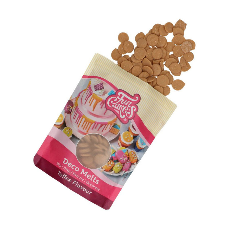 FunCakes Deco Melts Toffee Ljusbrun 250g-Cocodrip - Tårta och Baktillbehör
