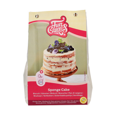 Glutenfri Sponge Cake Bakmix FunCakes 500g-Cocodrip - Tårta &amp; Baktillbehör