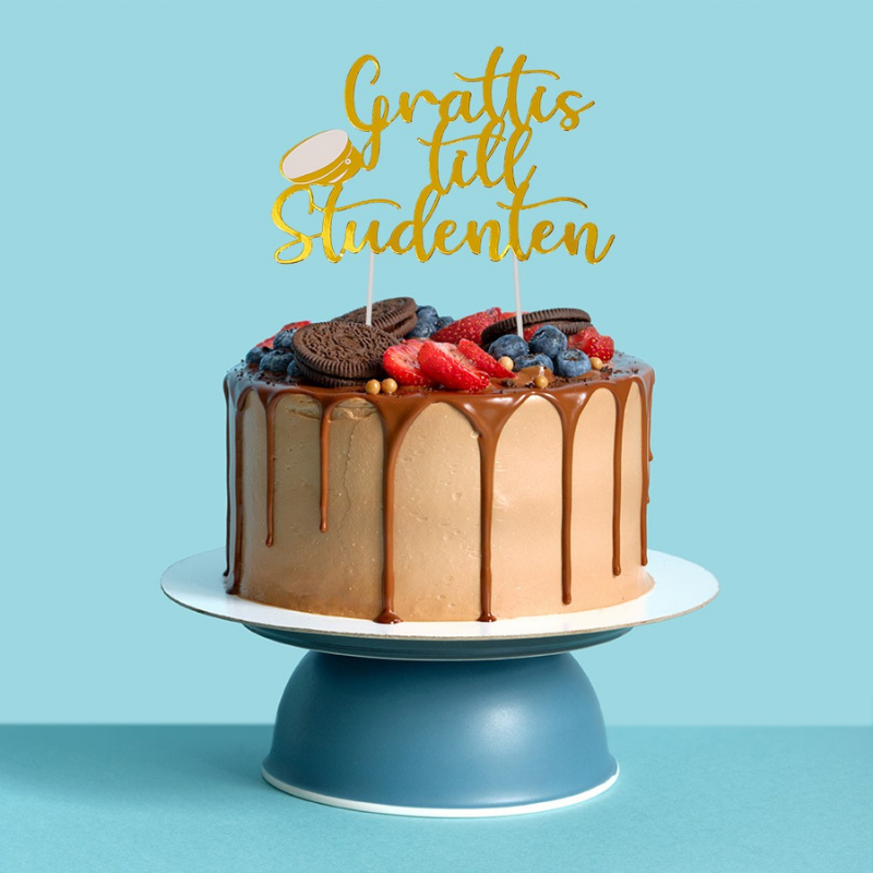 Grattis till Studenten Cake topper - 1st-Cocodrip - Tårta och Baktillbehör