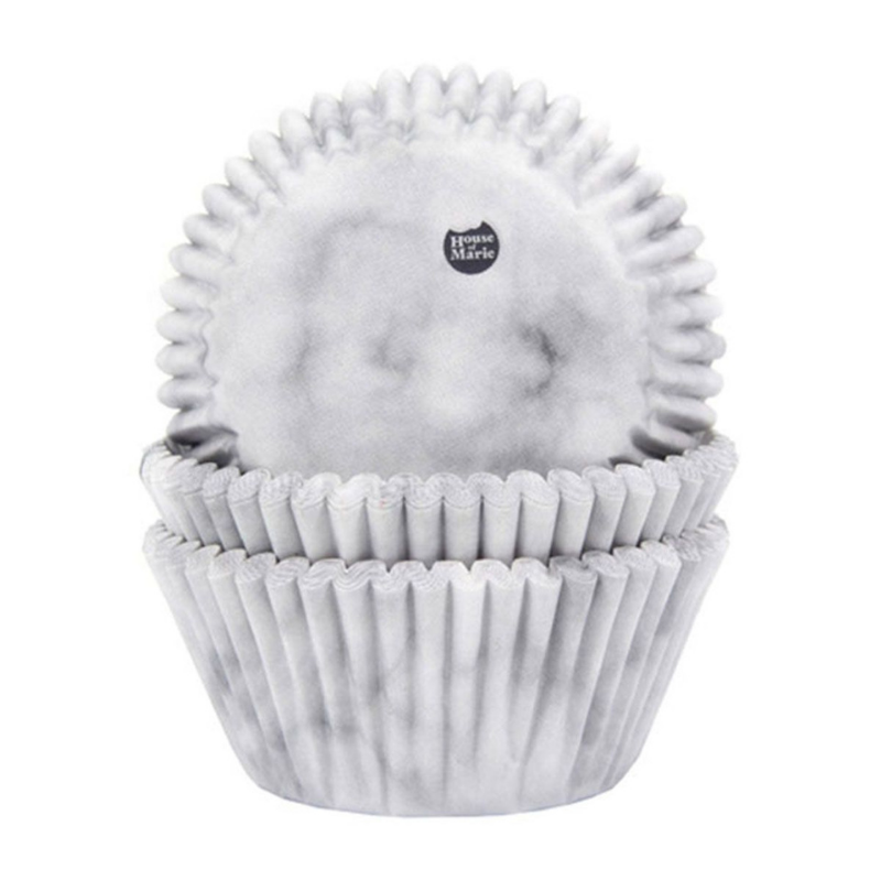 Muffinsformar Marmormönster – House Of Marie 50st-Cocodrip - Tårta och Baktillbehör