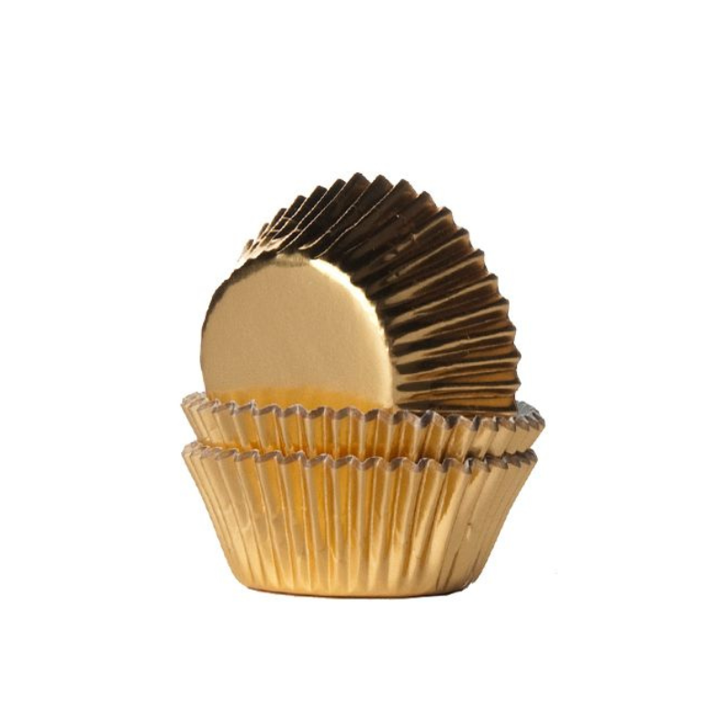 Muffinsformar Mini Guld Folie – House Of Marie 36st-Cocodrip - Tårta &amp; Baktillbehör