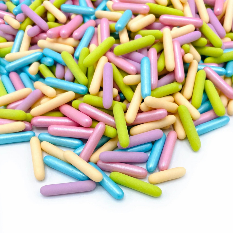 Strössel Pastel Party Rods – Happy Sprinkles-Cocodrip - Tårta och Baktillbehör