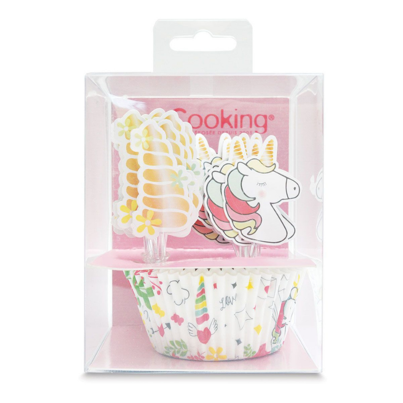 Cupcake Kit Unicorn - 24st-Cocodrip - Tårta och Baktillbehör