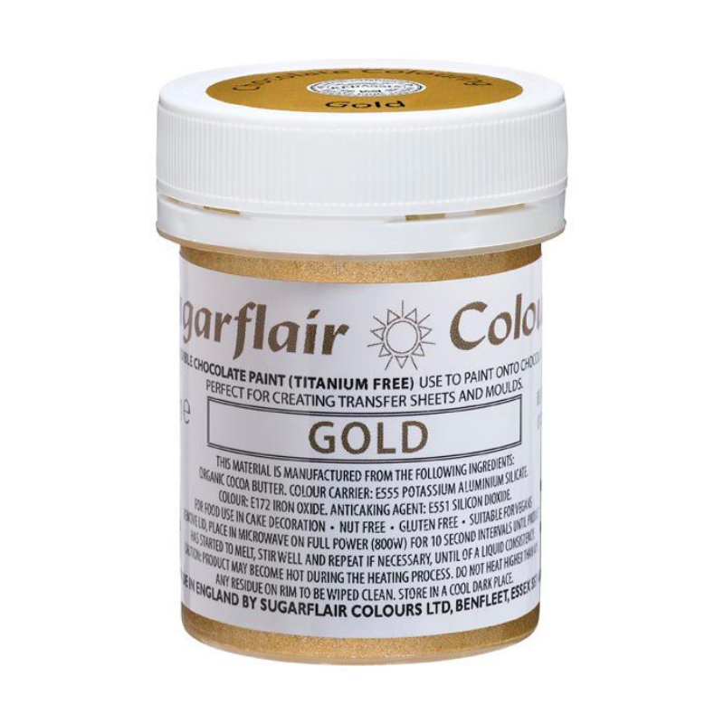 Chokladfärg Guld – Sugarflair-Cocodrip - Tårta och Baktillbehör