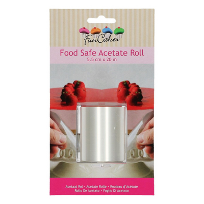 Tårtplast Acetate Roll FunCakes - 5,5cm-Cocodrip - Tårta och Baktillbehör