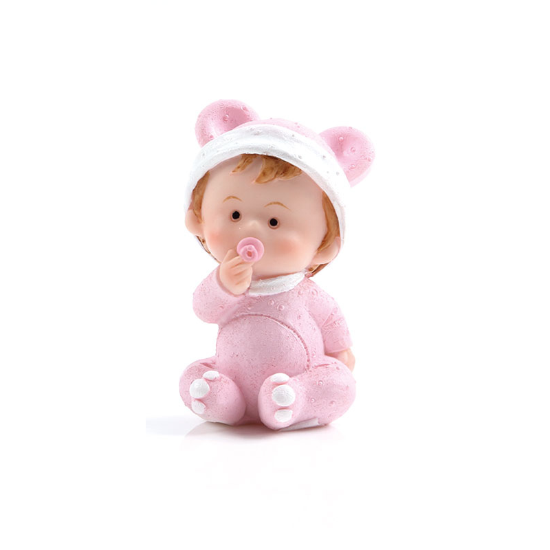 Tårtdekoration Babyfigur Rosa-Cocodrip - Tårta &amp; Baktillbehör