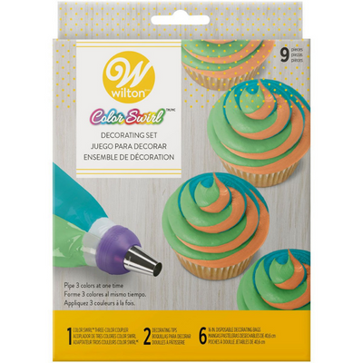 Wilton Color Swirl Tri-Color Spritsset-Cocodrip - Tårta och Baktillbehör
