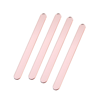 Akryl Glasspinnar Rosé Mirror – 8st-Cocodrip - Tårta och Baktillbehör