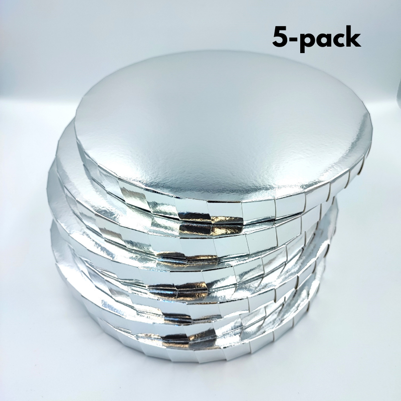 Lyxig Tårtbricka Silver 5-pack-Cocodrip - Tårta och Baktillbehör